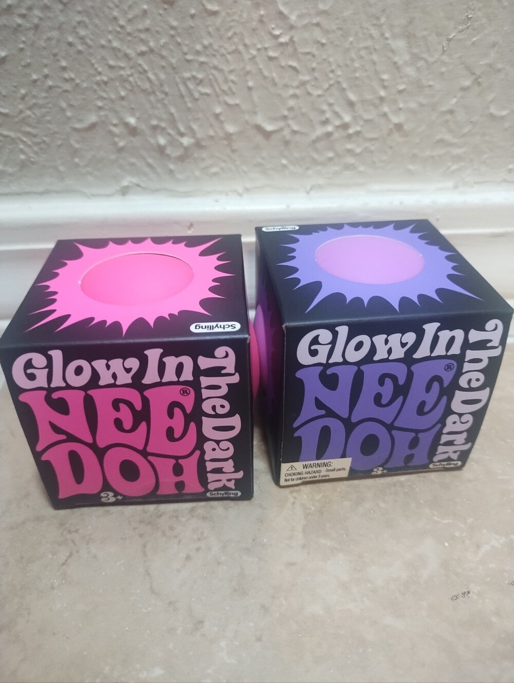 New Needoh Glow In The Dark Balls Squishy Toy Authentic